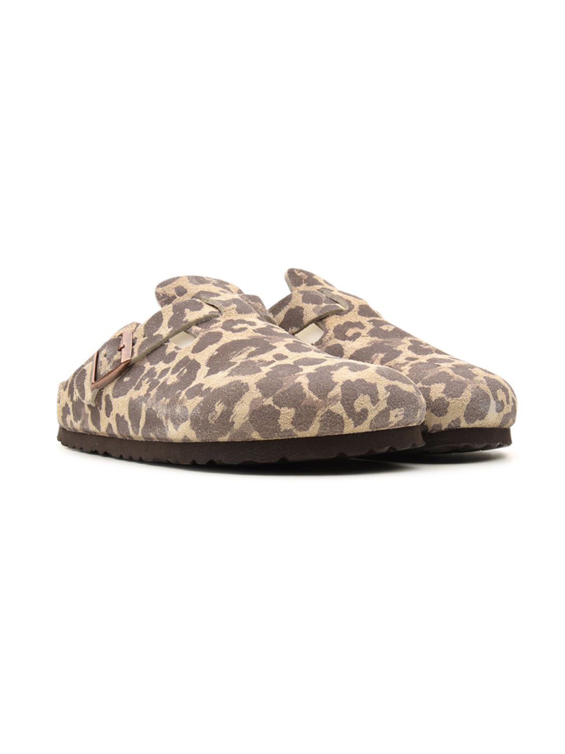Sabot Boston Suede Leather BIRKENSTOCK Unisex - Beige