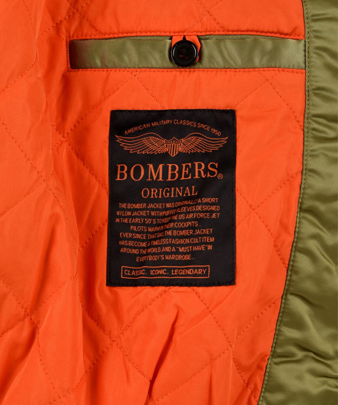Giubbotto Brixton BOMBERS ORIGINAL Donna - Verde
