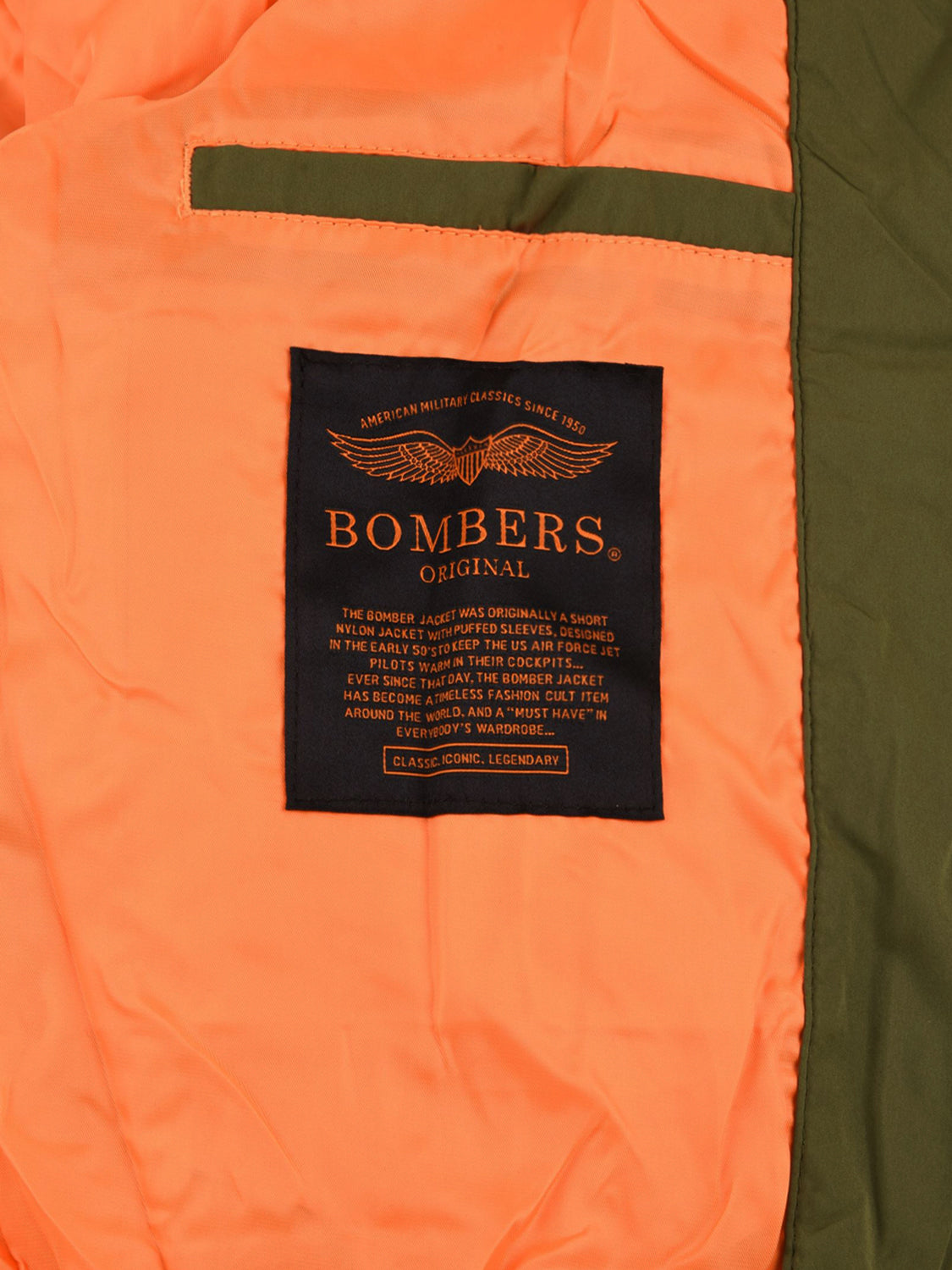 Giubbotto Max BOMBERS ORIGINAL Donna - Verde