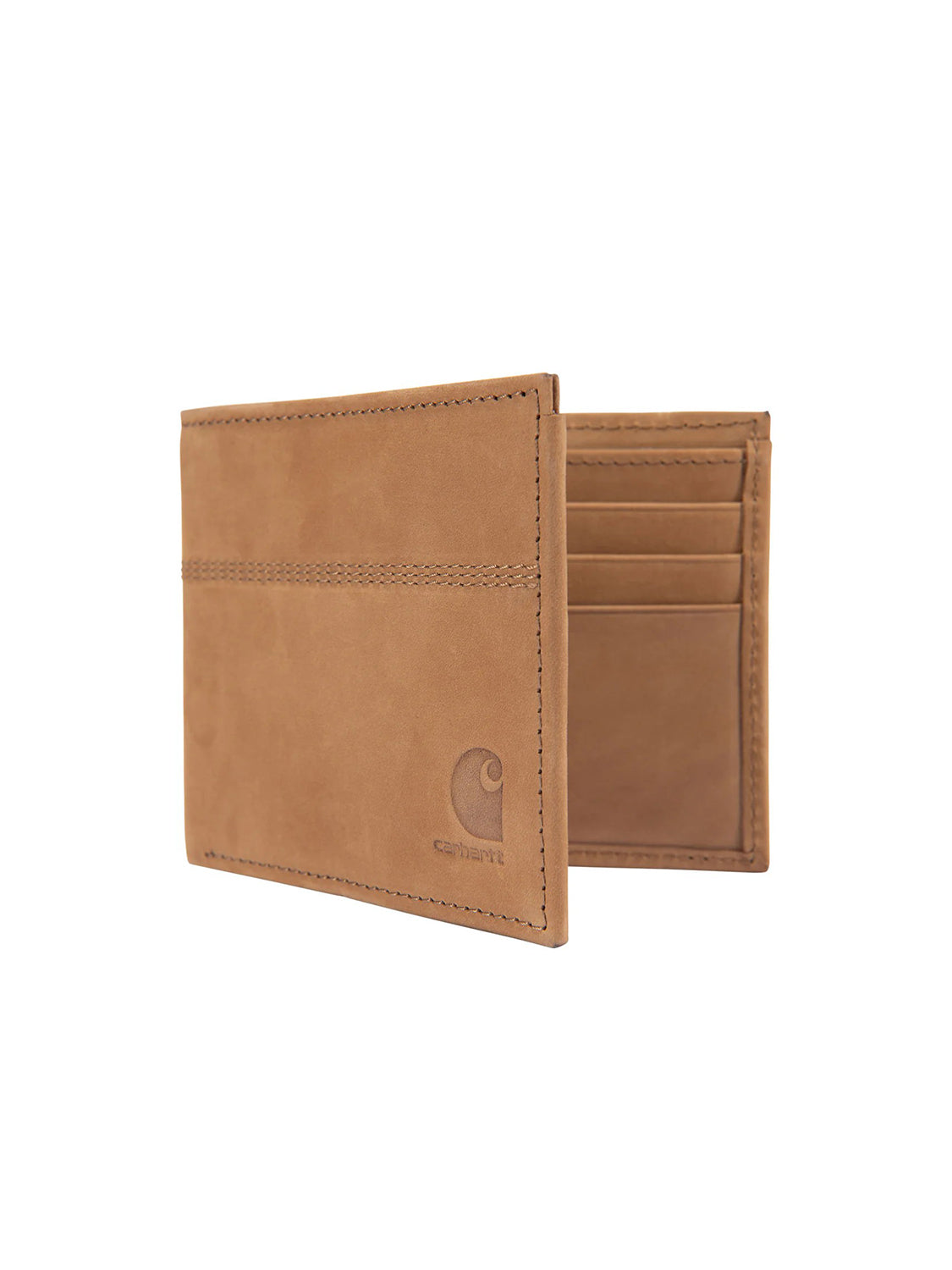 Portafoglio Bifold Saddle Leather CARHARTT Unisex - Marrone