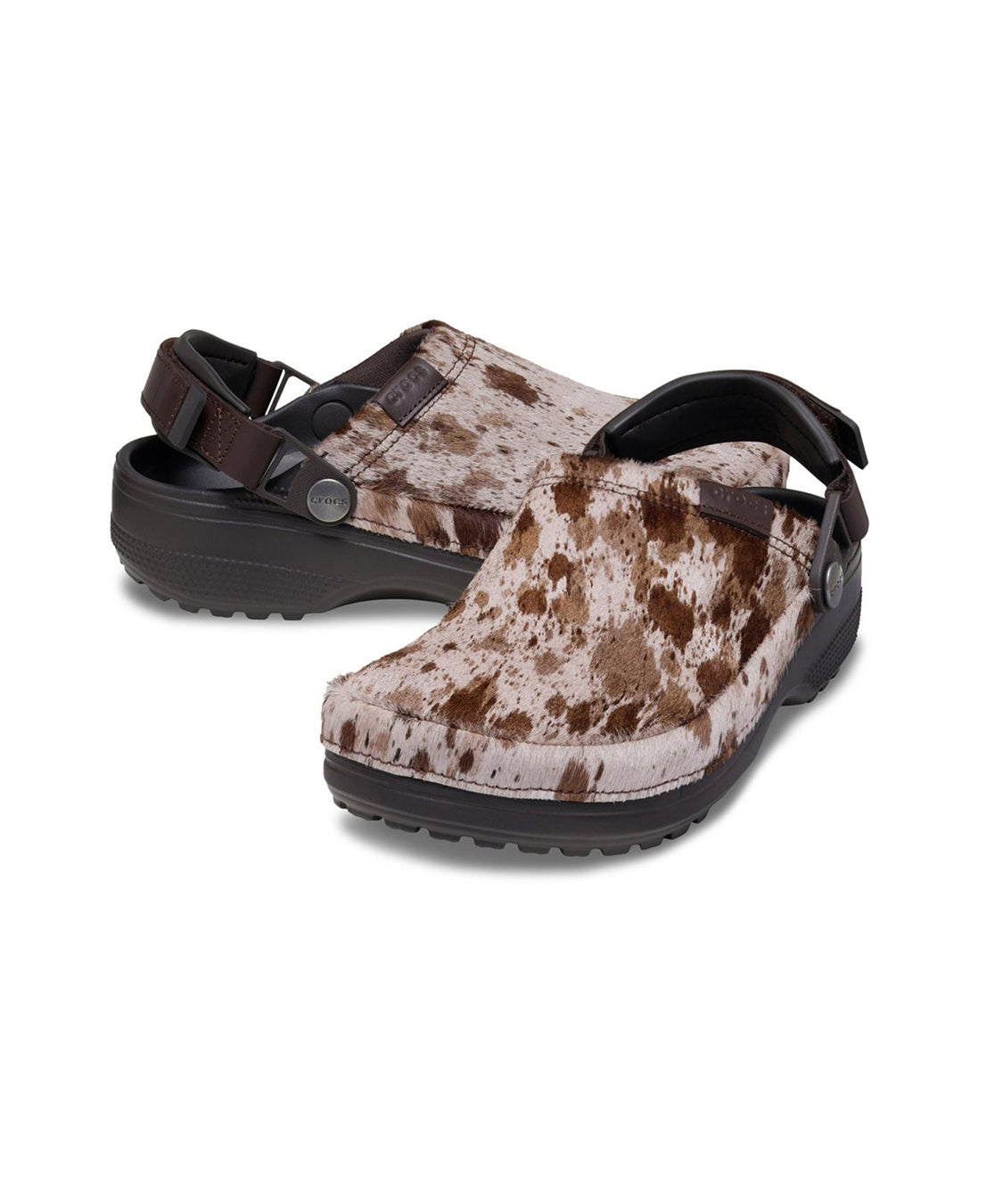 Sabot Classic Crafted Pony Hair CROCS Donna - Marrone