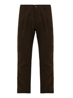 Pantalone Mitte in tessuto spigato CRUNA Uomo - Marrone