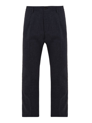 Pantalone Mitte in tessuto spigato CRUNA Uomo - Blue
