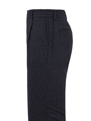 Pantalone Mitte in tessuto spigato CRUNA Uomo - Blue