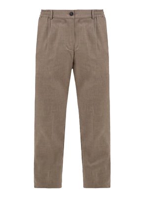 Pantalone Mitte in flanella di lana CRUNA Uomo - Beige