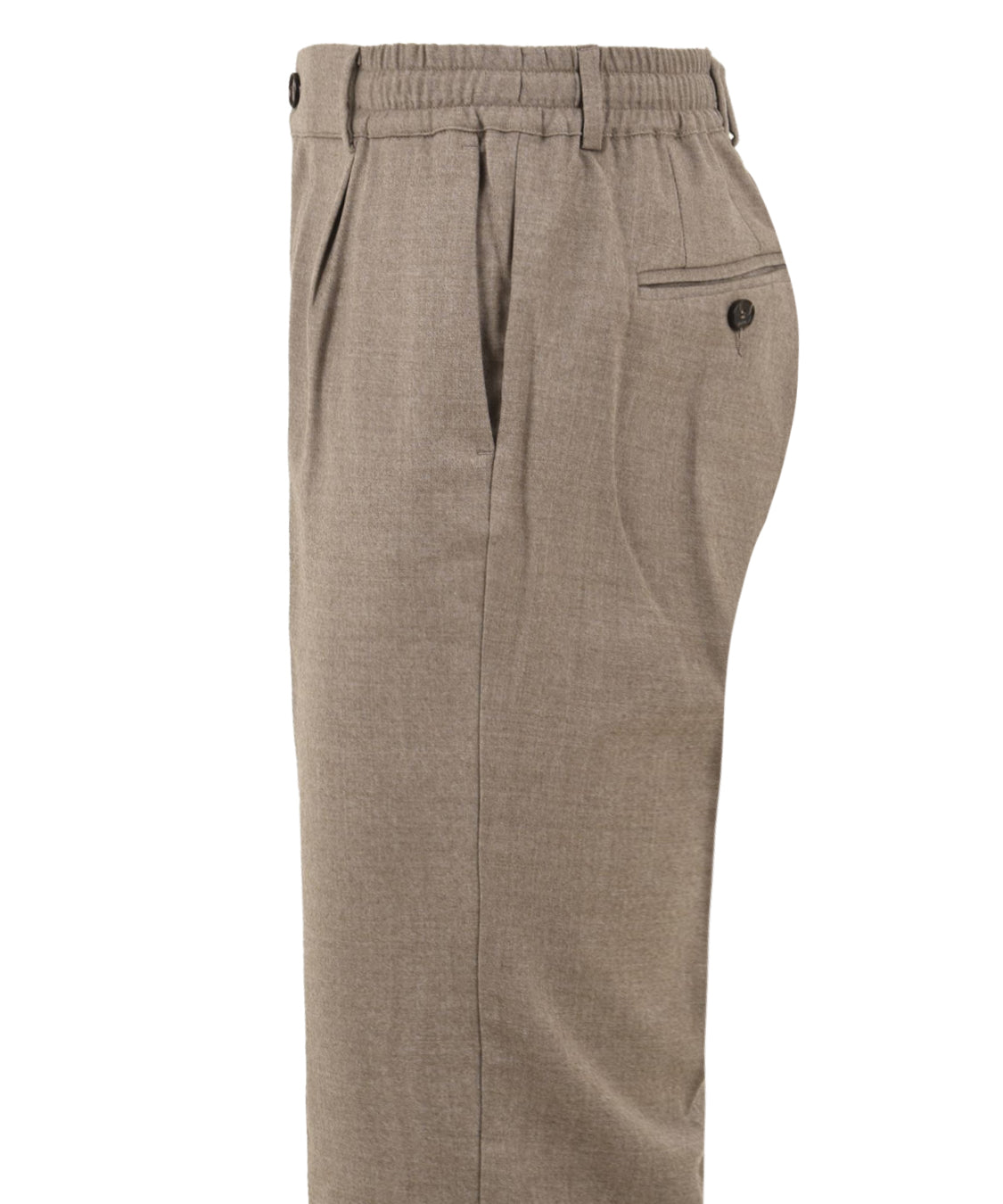 Pantalone Mitte in flanella di lana CRUNA Uomo - Beige