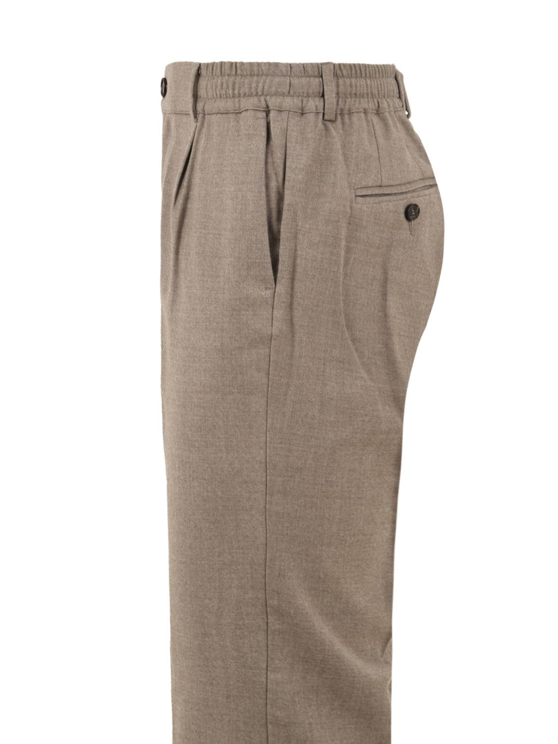 Pantalone Mitte in flanella di lana CRUNA Uomo - Beige