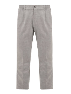 Pantalone Mitte in flanella di lana CRUNA Uomo - Grigio