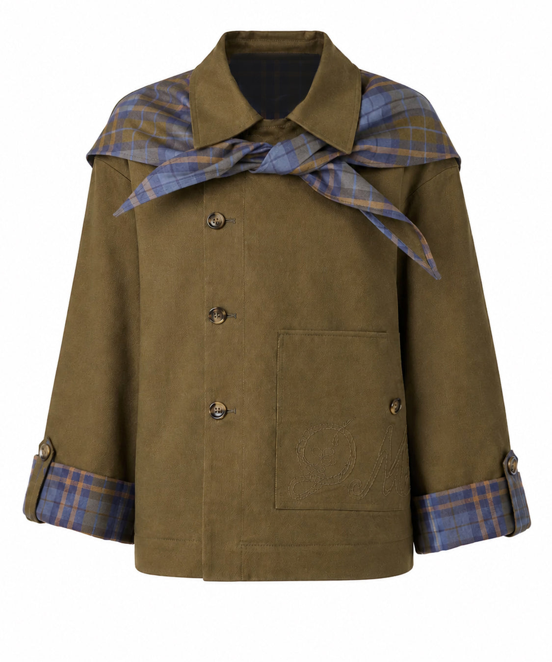 Trench Reversible Jerry Crop DAMSON MADDER Donna - Olive
