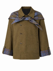 Trench Reversible Jerry Crop DAMSON MADDER Donna - Olive