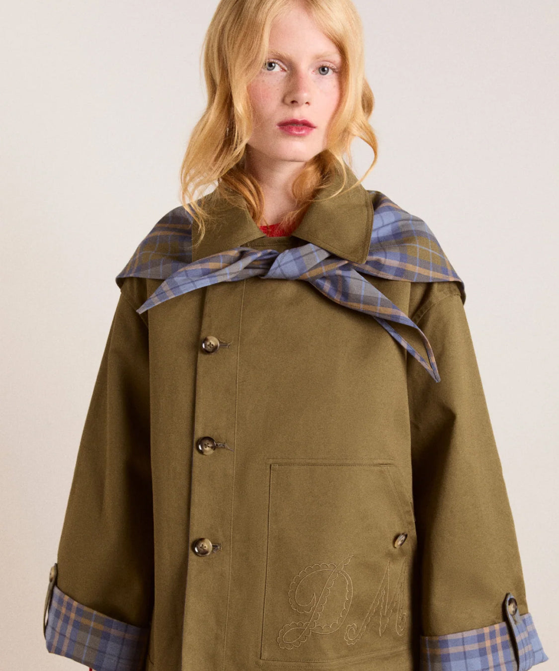 Trench Reversible Jerry Crop DAMSON MADDER Donna - Olive