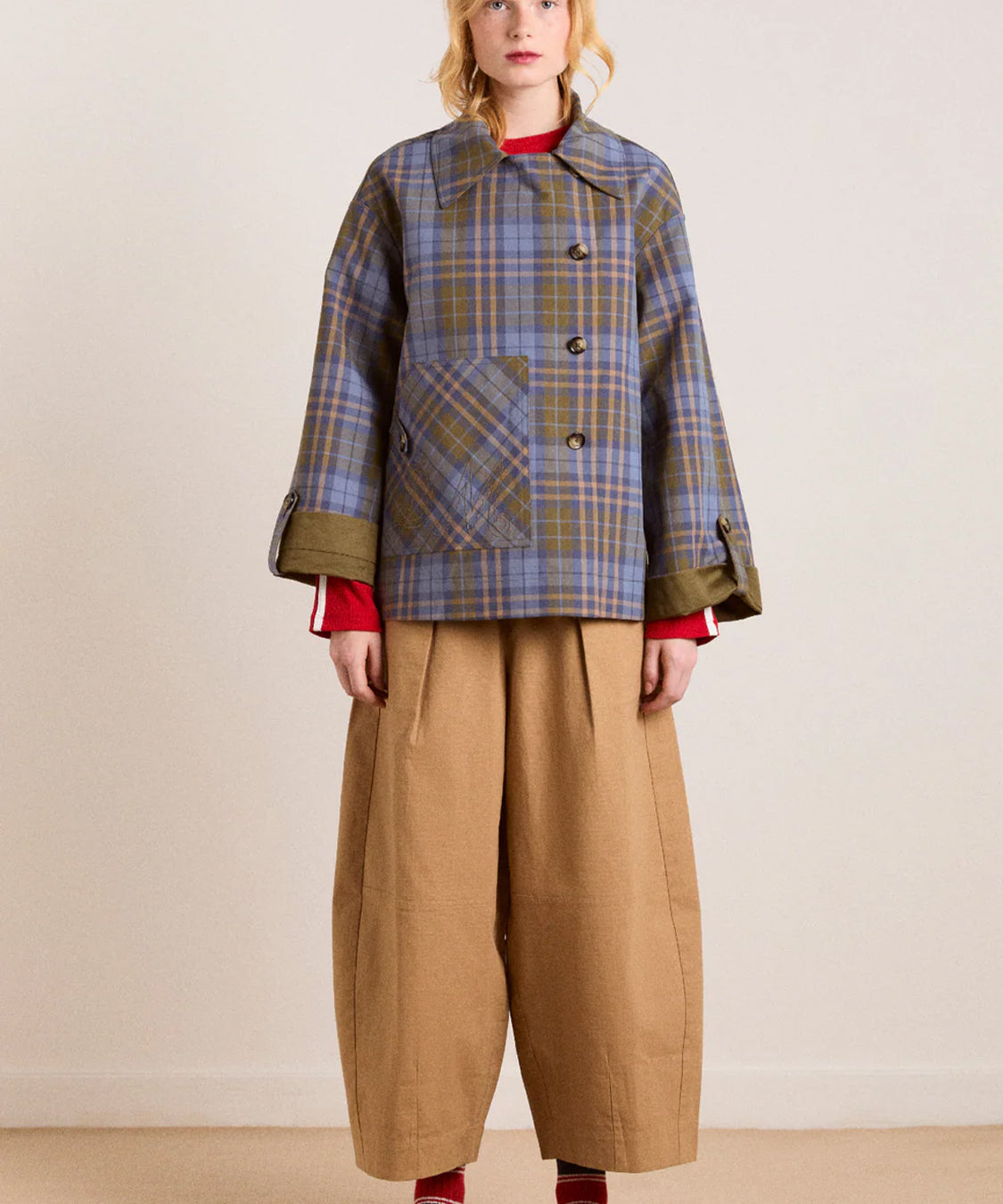 Trench Reversible Jerry Crop DAMSON MADDER Donna - Olive