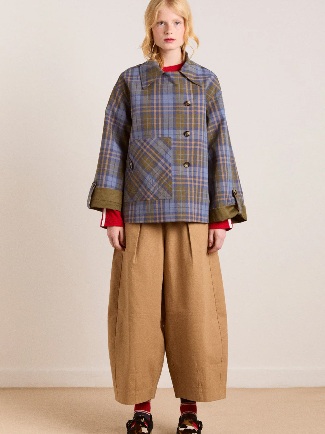 Trench Reversible Jerry Crop DAMSON MADDER Donna - Olive