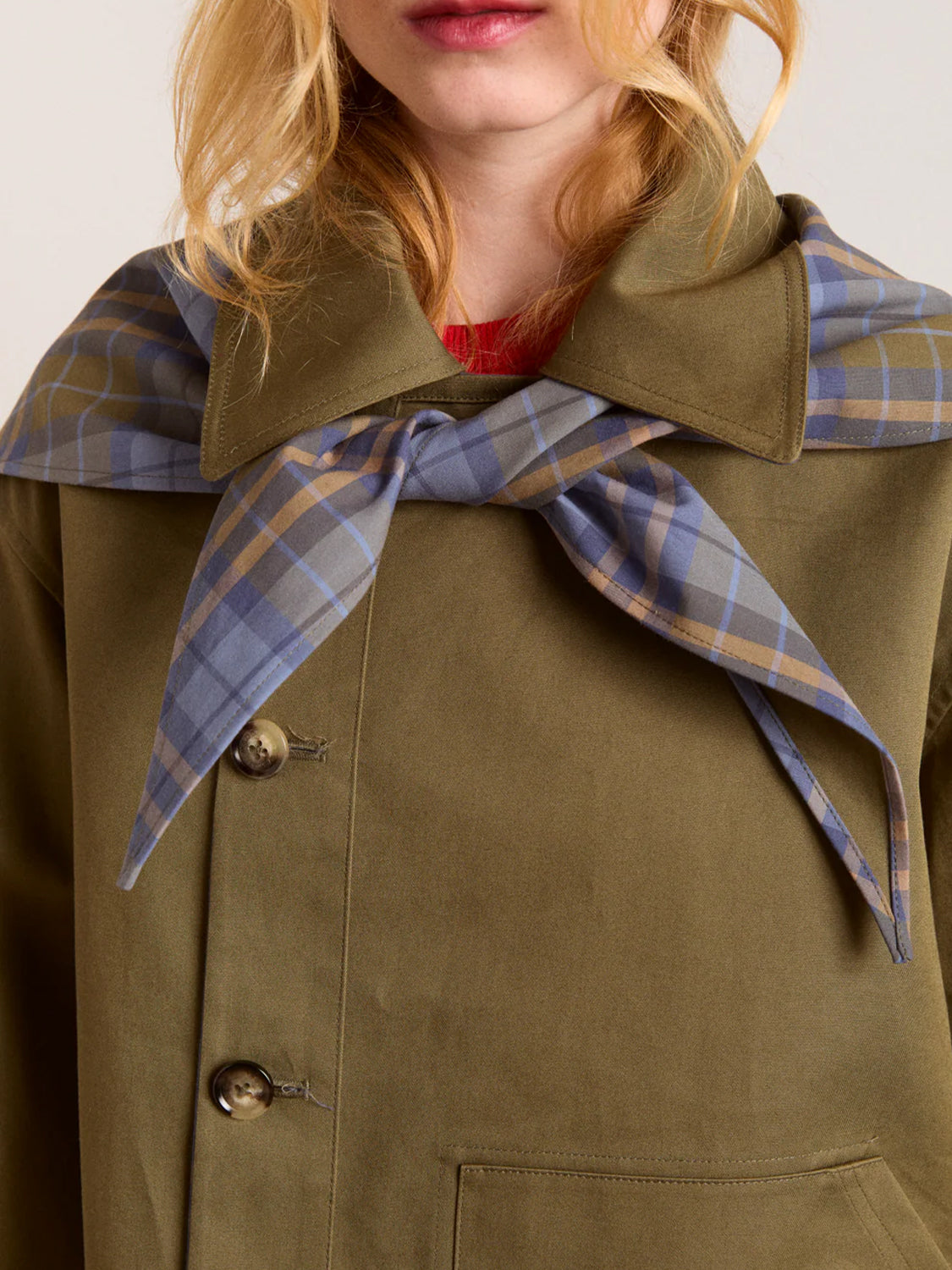 Trench Reversible Jerry Crop DAMSON MADDER Donna - Olive