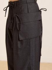Pantalone Tatianna DAMSON MADDER Donna - Pinstripe