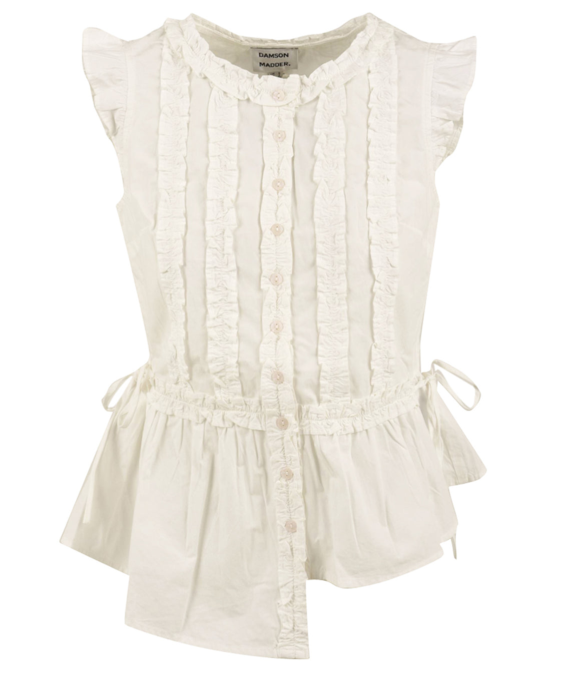 Blusa Leighton Ruffle DAMSON MADDER Donna - Bianco