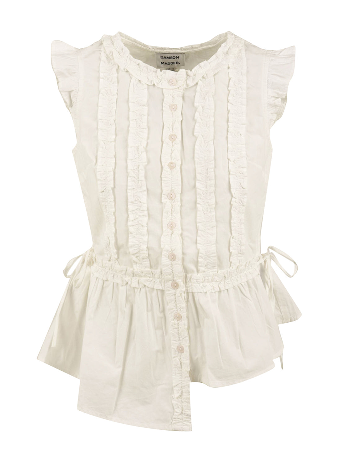 Blusa Leighton Ruffle DAMSON MADDER Donna - Bianco
