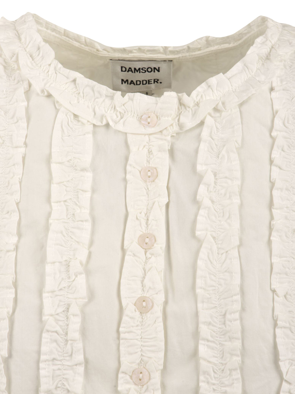 Blusa Leighton Ruffle DAMSON MADDER Donna - Bianco