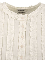 Blusa Leighton Ruffle DAMSON MADDER Donna - Bianco