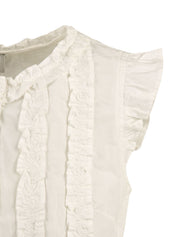 Blusa Leighton Ruffle DAMSON MADDER Donna - Bianco