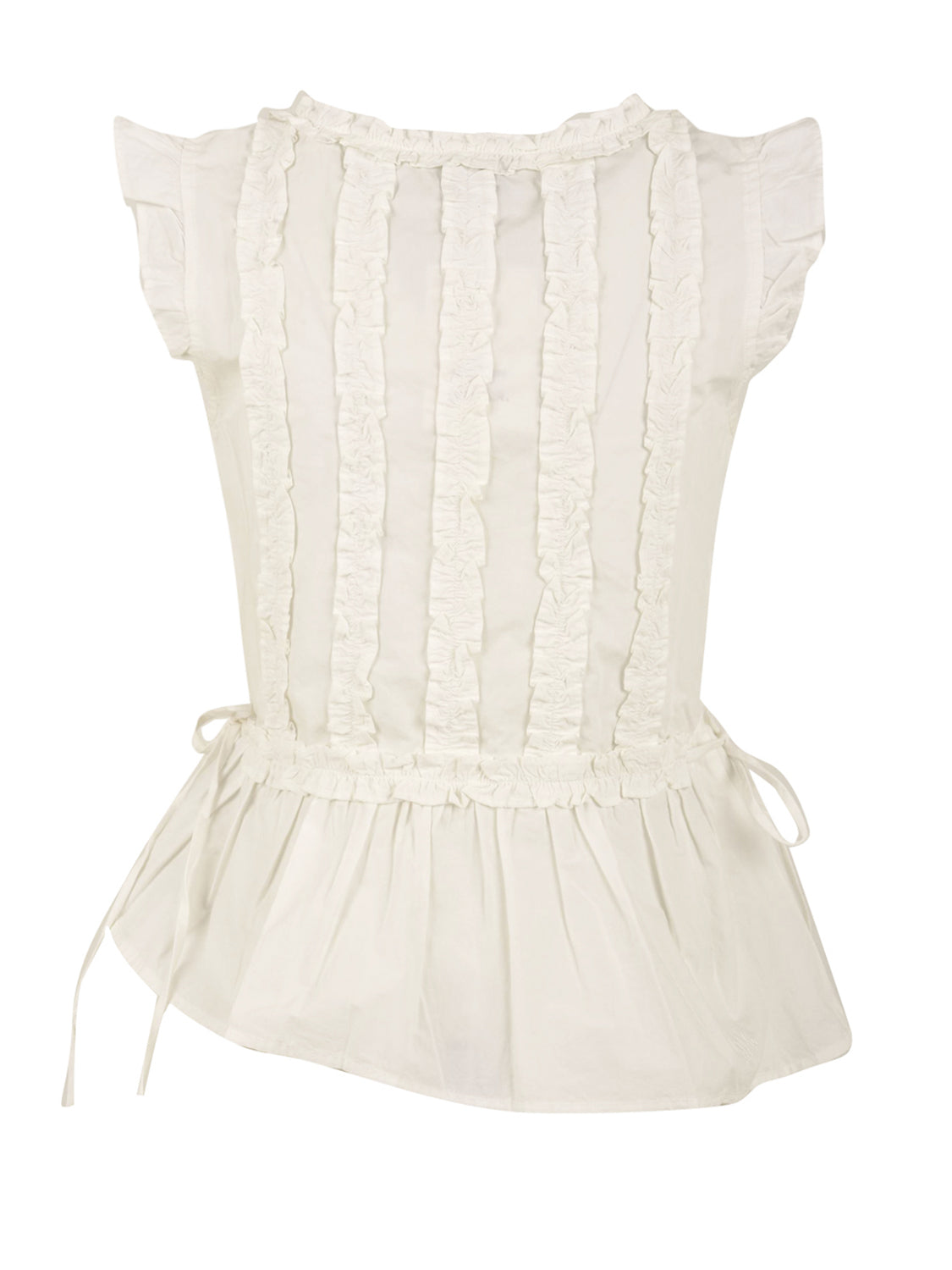 Blusa Leighton Ruffle DAMSON MADDER Donna - Bianco