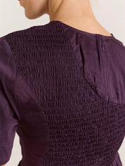Top Emmy Shirred DAMSON MADDER Donna - Viola