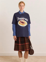 T-shirt House Preserves DAMSON MADDER Donna - Blue