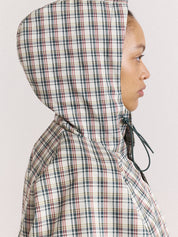 Giubbotto Liu Raincoat DAMSON MADDER Donna - Elderberry Check