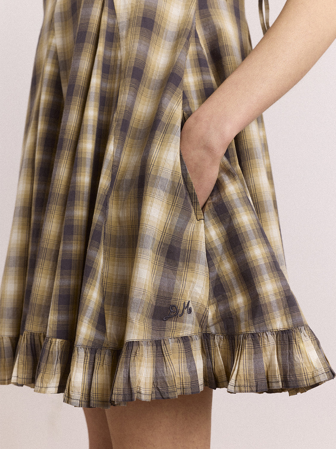 Abito Sabina Mini Godet DAMSON MADDER Donna - Cardamon Mix Check