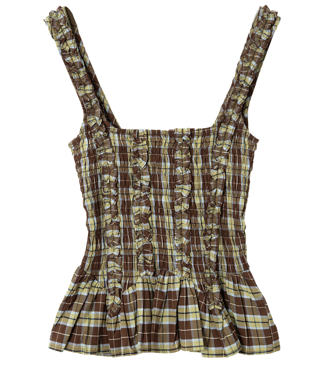 Canotta Raphi Cami DAMSON MADDER Donna - Cocoa Check
