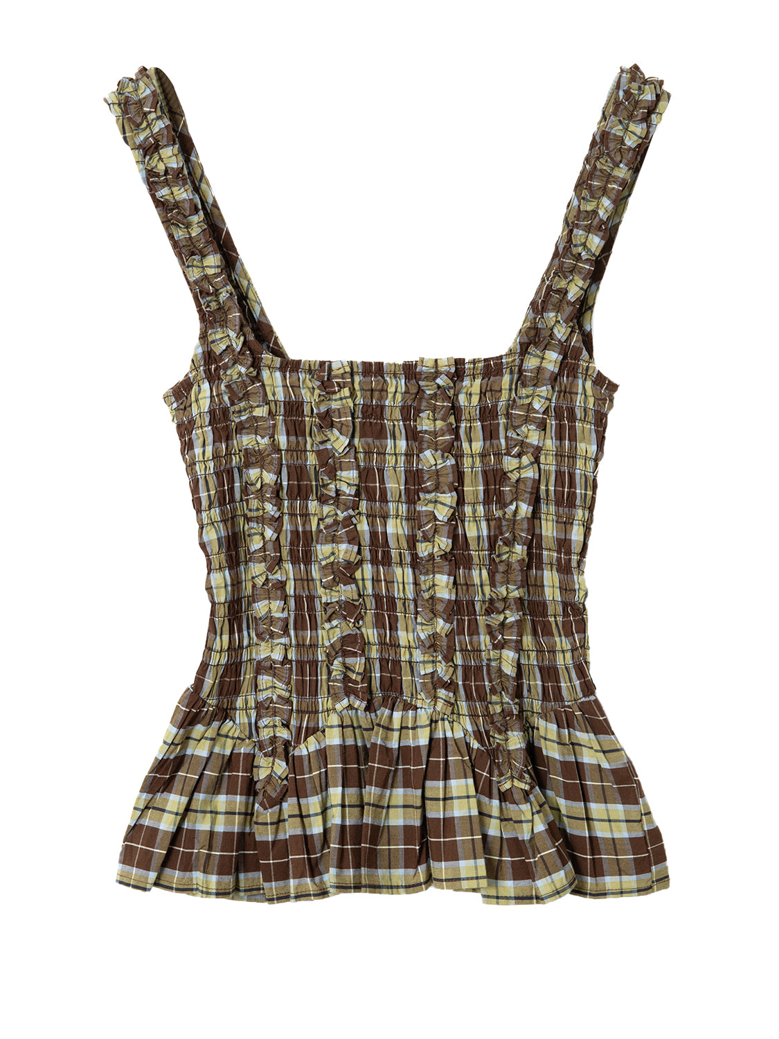Canotta Raphi Cami DAMSON MADDER Donna - Cocoa Check