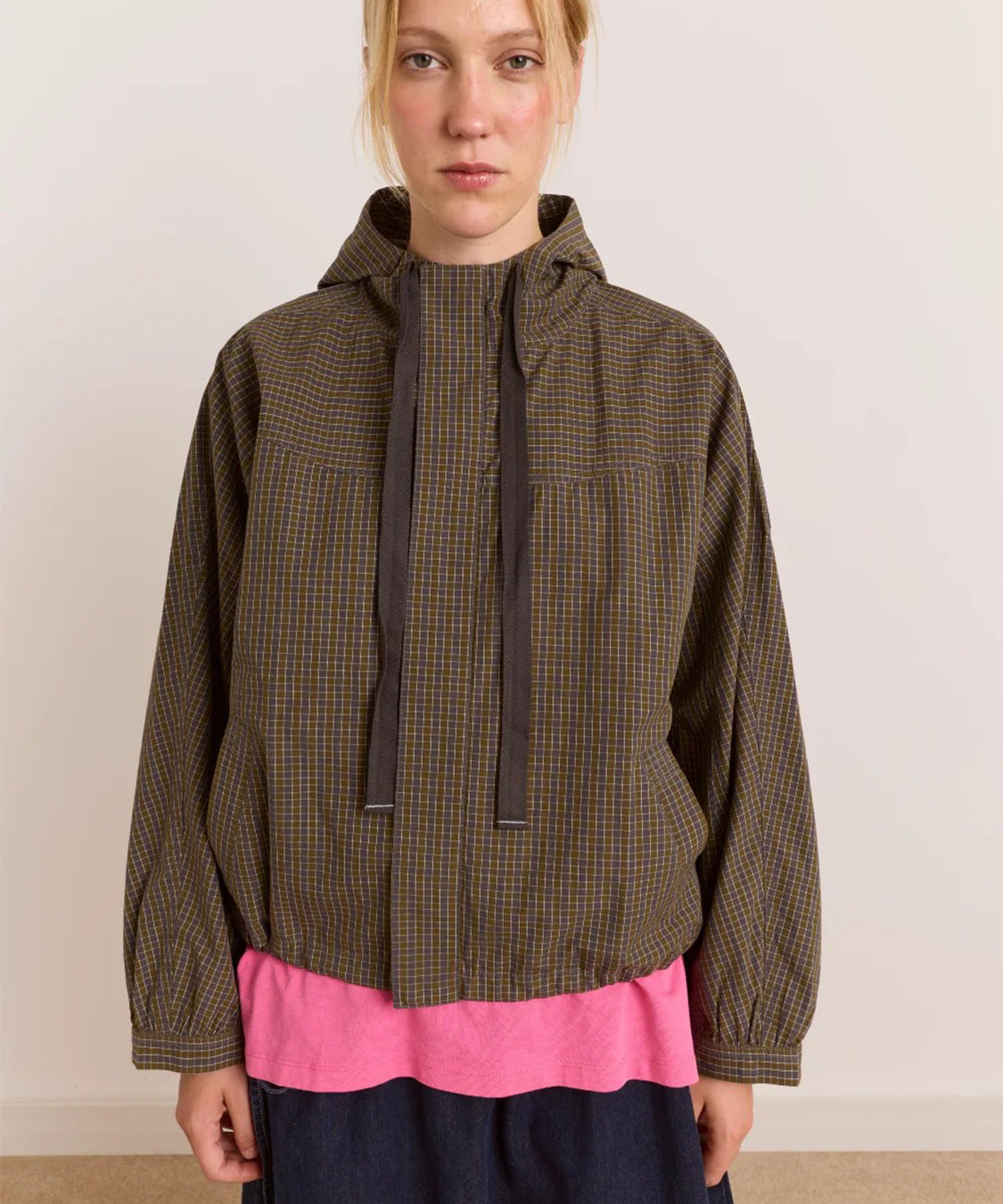 Giacca Blake Hooded DAMSON MADDER Donna - Orion Check