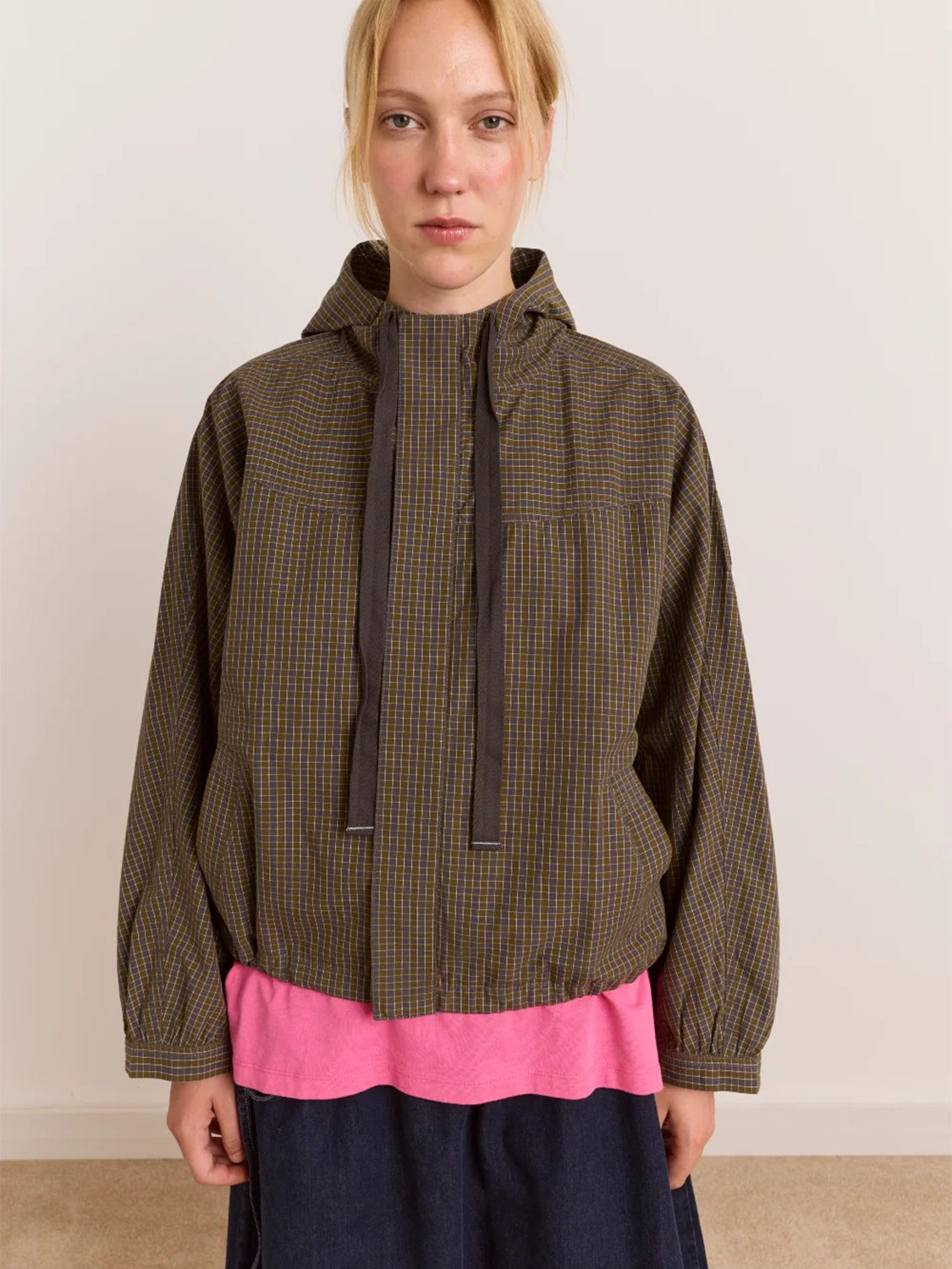 Giacca Blake Hooded DAMSON MADDER Donna - Orion Check