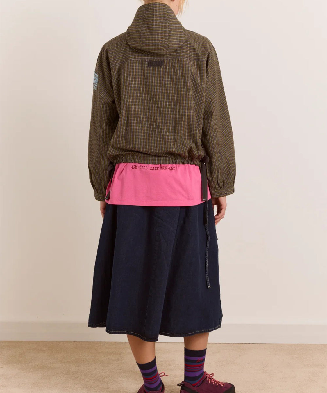 Giacca Blake Hooded DAMSON MADDER Donna - Orion Check