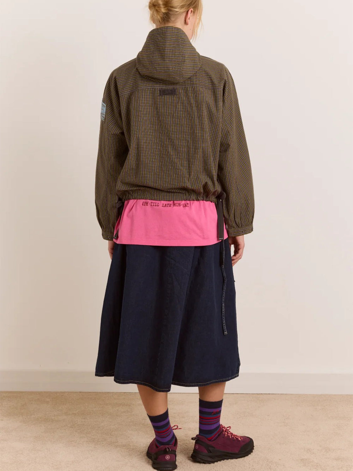 Giacca Blake Hooded DAMSON MADDER Donna - Orion Check
