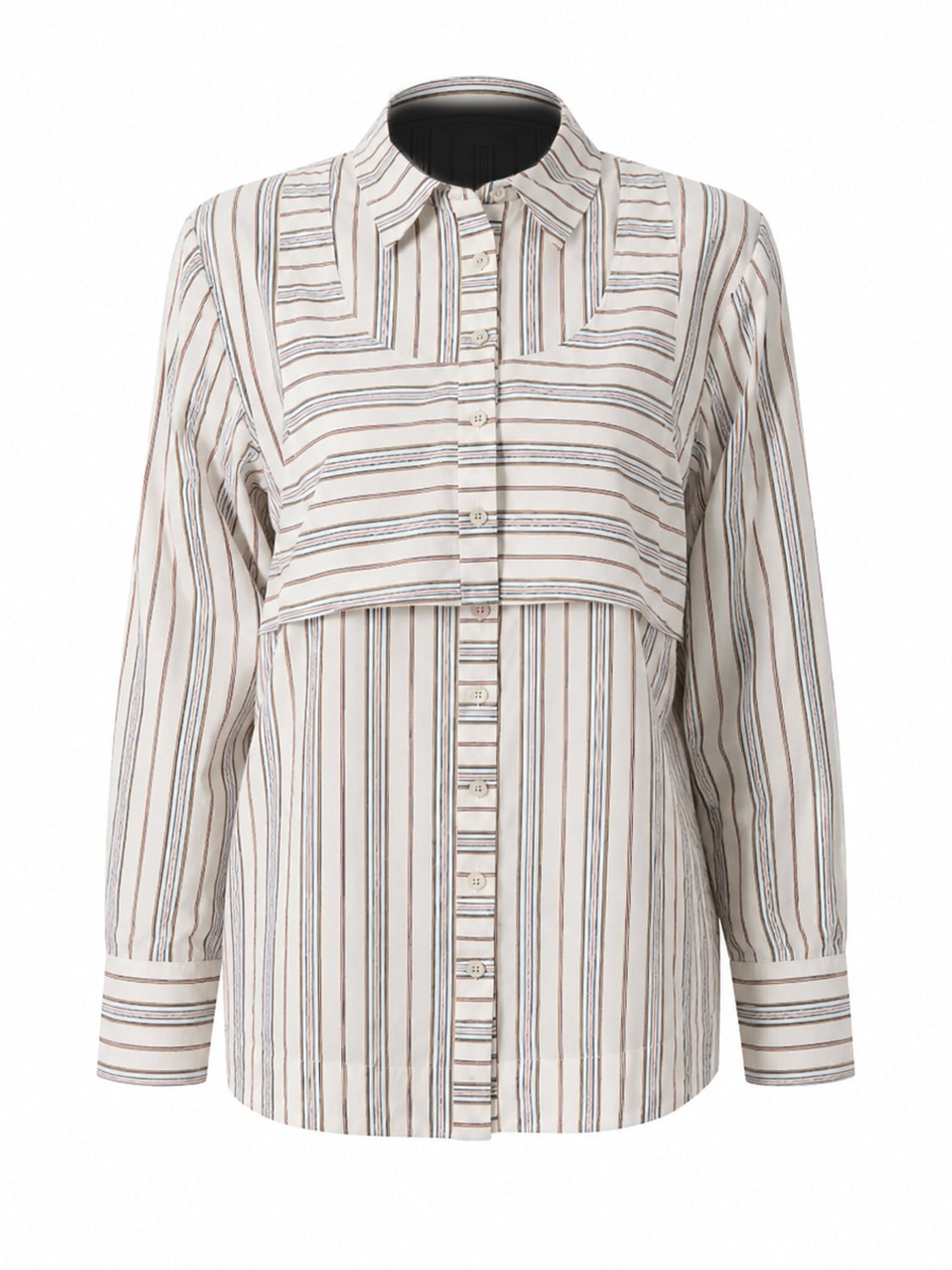 Camicia Valeria Double Layer DAMSON MADDER Donna - Caraway Stripe