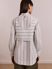 Camicia Valeria Double Layer DAMSON MADDER Donna - Caraway Stripe