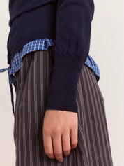 Cardigan Venna Wrap Merino Wool DAMSON MADDER Donna - Blue