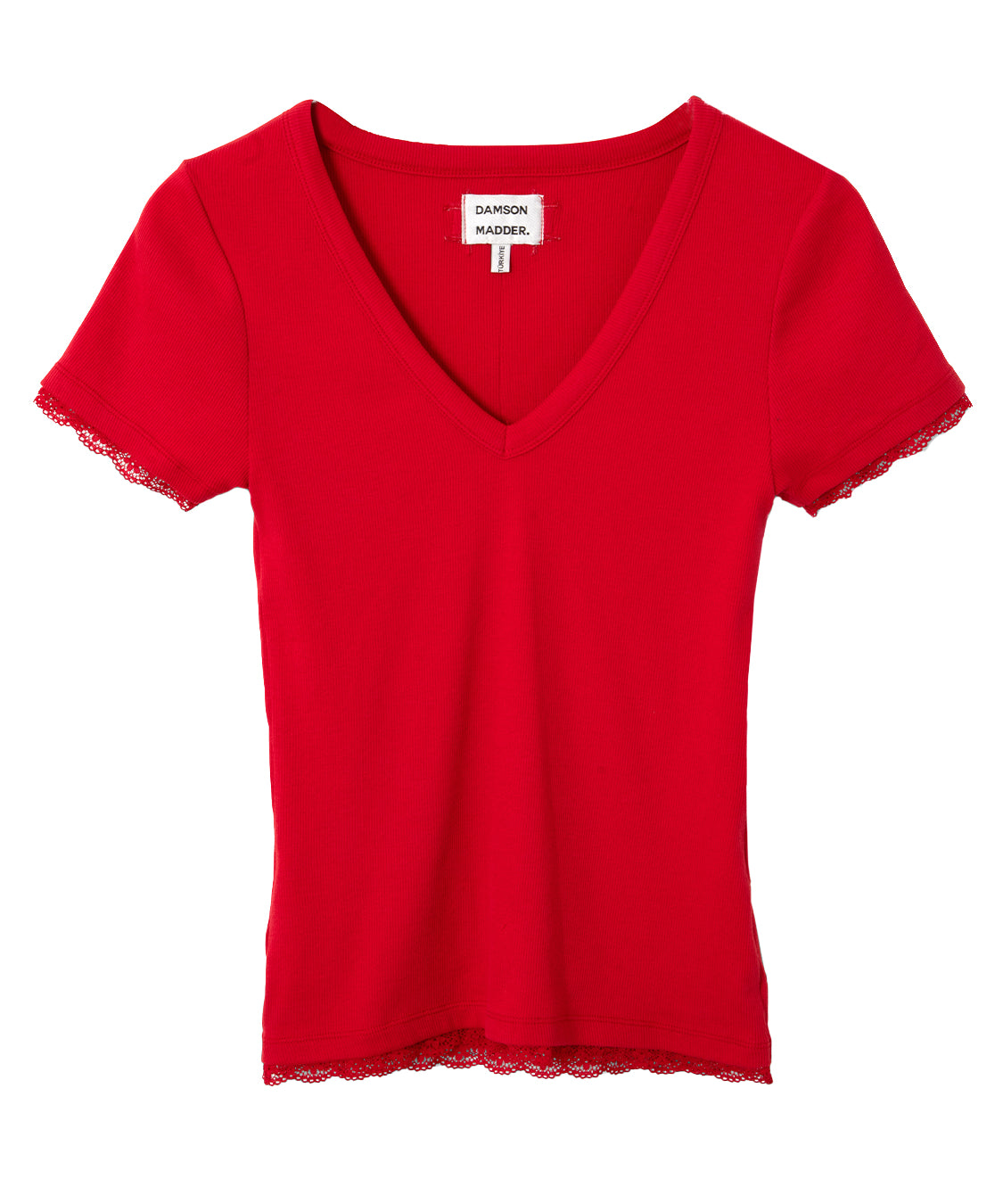 T-shirt Paige V-Neck DAMSON MADDER Donna - Rosso