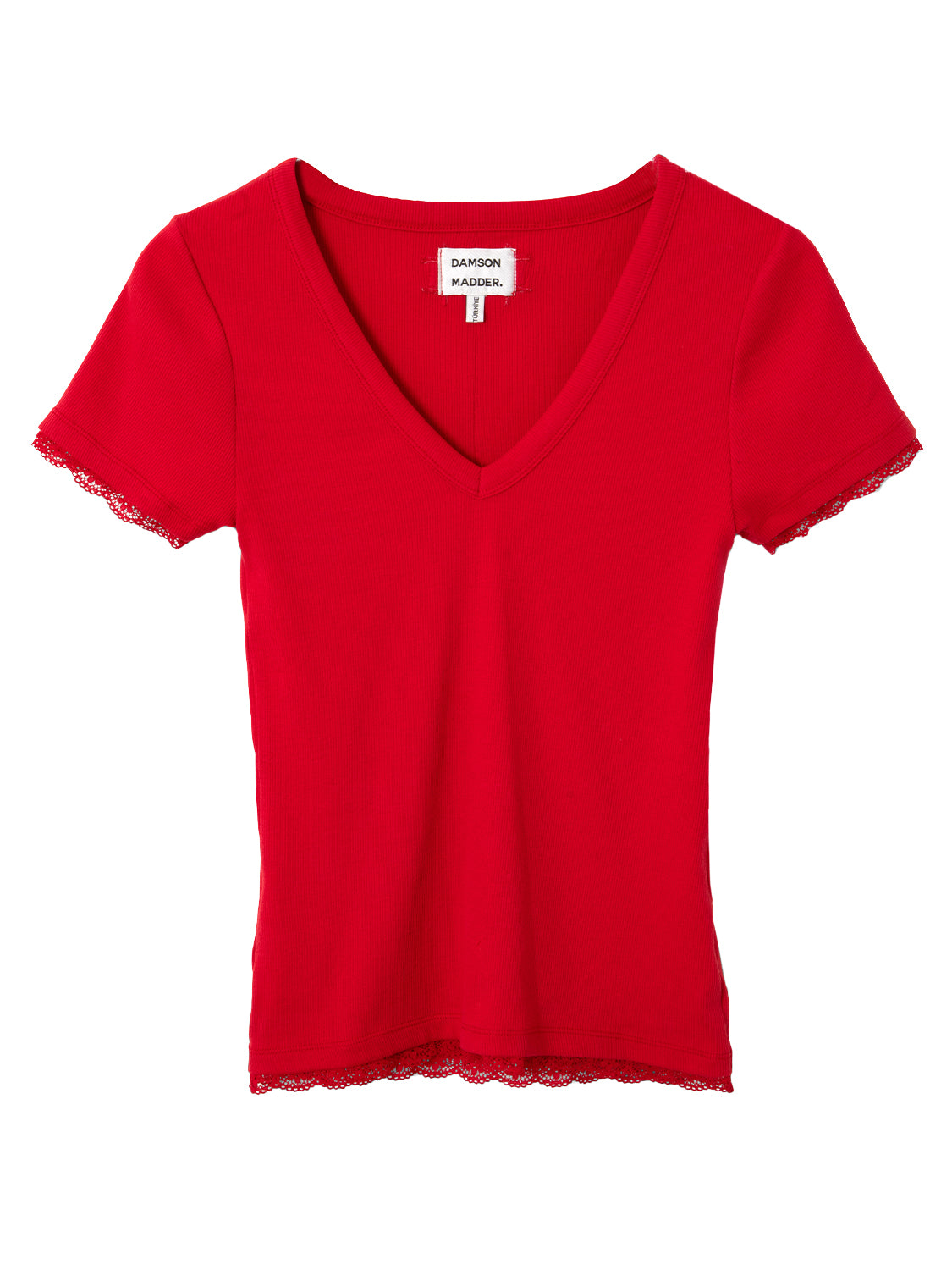 T-shirt Paige V-Neck DAMSON MADDER Donna - Rosso