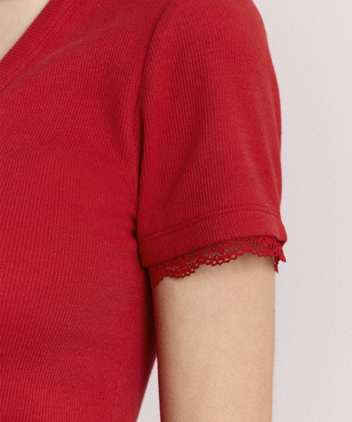 T-shirt Paige V-Neck DAMSON MADDER Donna - Rosso