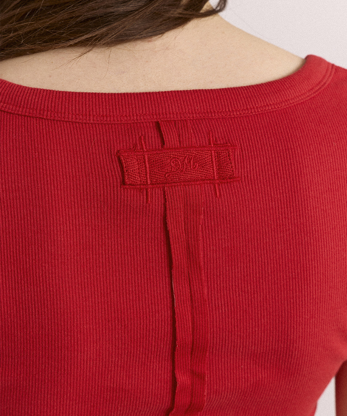 T-shirt Paige V-Neck DAMSON MADDER Donna - Rosso