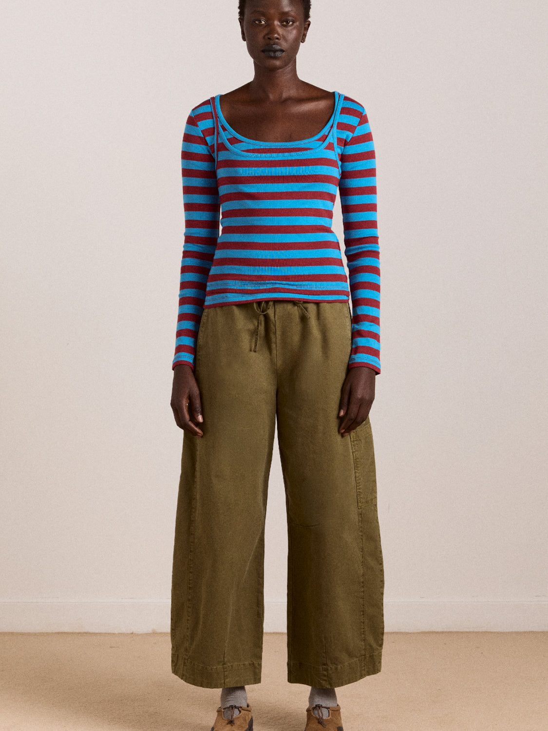 Pantalone Felix Twill DAMSON MADDER Donna - Olive