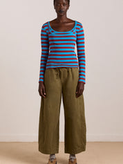 Pantalone Felix Twill DAMSON MADDER Donna - Olive