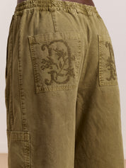 Pantalone Felix Twill DAMSON MADDER Donna - Olive