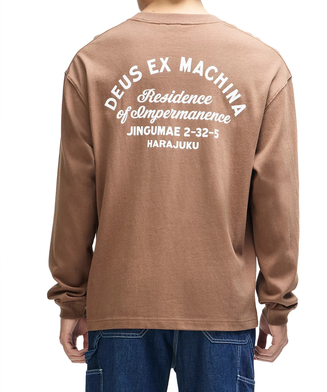 T-shirt a maniche lunghe Harajuku Sign Os DEUS EX MACHINA Uomo - Marrone