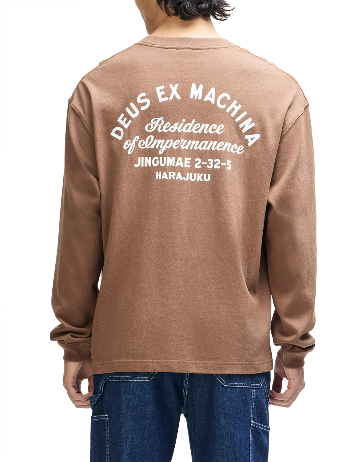 T-shirt a maniche lunghe Harajuku Sign Os DEUS EX MACHINA Uomo - Marrone