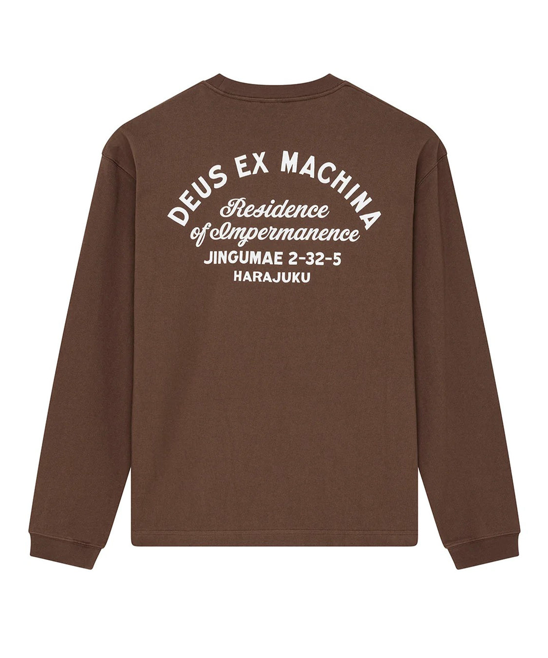 T-shirt a maniche lunghe Harajuku Sign Os DEUS EX MACHINA Uomo - Marrone