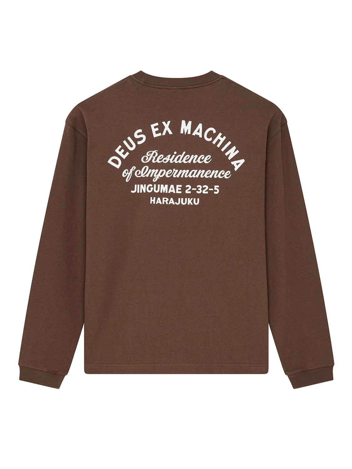 T-shirt a maniche lunghe Harajuku Sign Os DEUS EX MACHINA Uomo - Marrone