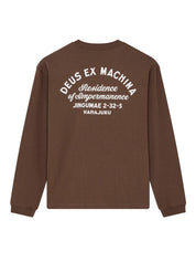 T-shirt a maniche lunghe Harajuku Sign Os DEUS EX MACHINA Uomo - Marrone